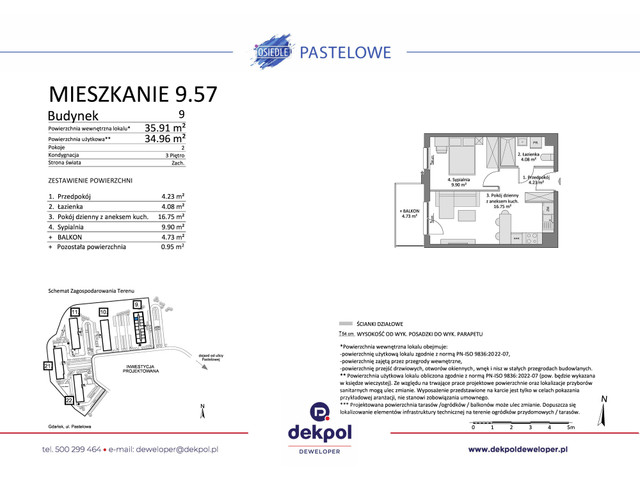 Mieszkanie w inwestycji Osiedle Pastelowe etap III, symbol 9.57 » nportal.pl