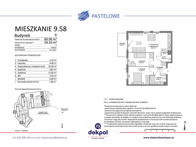 Mieszkanie w inwestycji Osiedle Pastelowe etap III, symbol 9.58 » nportal.pl