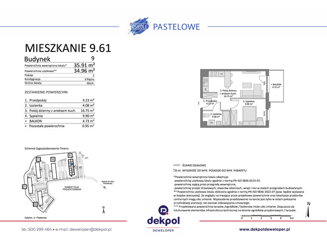 Mieszkanie w inwestycji Osiedle Pastelowe etap III, symbol 9.61 » nportal.pl