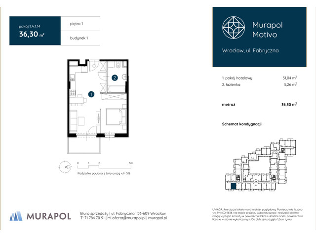 Mieszkanie w inwestycji Murapol Motivo, symbol 1.A.1.14 » nportal.pl