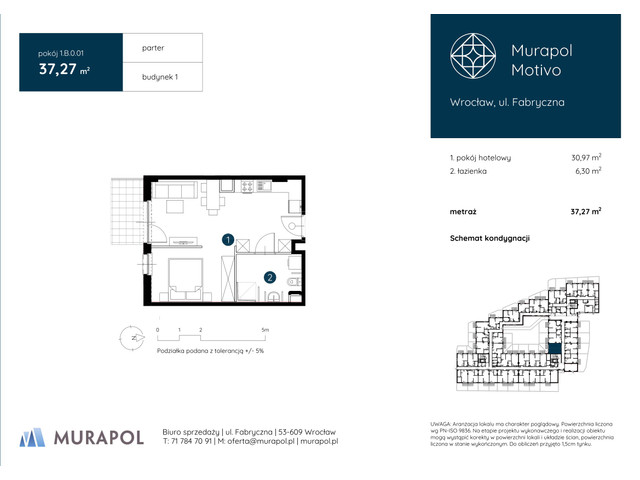 Mieszkanie w inwestycji Murapol Motivo, symbol 1.B.0.01 » nportal.pl