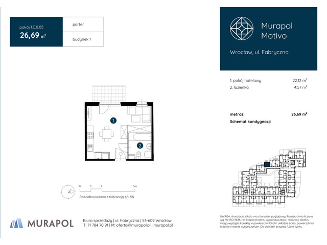 Mieszkanie w inwestycji Murapol Motivo, symbol 1.C.0.05 » nportal.pl