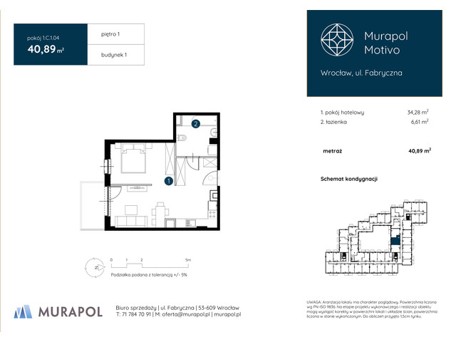 Mieszkanie w inwestycji Murapol Motivo, symbol 1.C.1.04 » nportal.pl