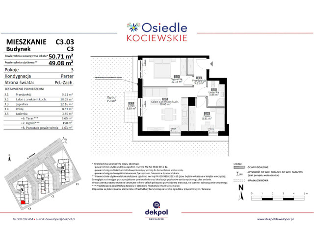 Mieszkanie w inwestycji Osiedle Kociewskie etap III, symbol C3.03 » nportal.pl