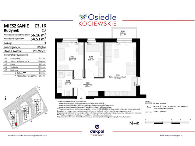 Mieszkanie w inwestycji Osiedle Kociewskie etap III, symbol C3.16 » nportal.pl