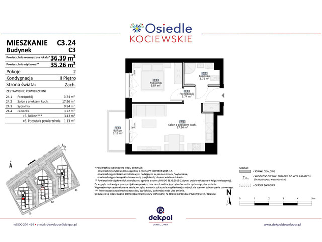 Mieszkanie w inwestycji Osiedle Kociewskie etap III, symbol C3.24 » nportal.pl