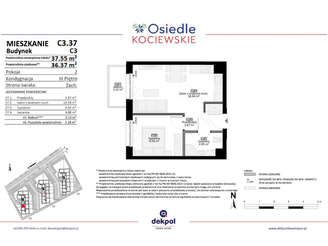 Mieszkanie w inwestycji Osiedle Kociewskie etap III, symbol C3.37 » nportal.pl