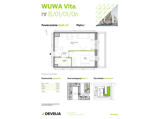 Mieszkanie w inwestycji WUWA Vita, symbol B.01.01.06 » nportal.pl