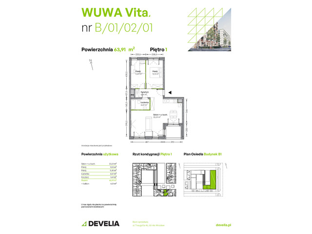 Mieszkanie w inwestycji WUWA Vita, symbol B.01.02.01 » nportal.pl