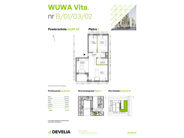 Mieszkanie w inwestycji WUWA Vita, symbol B.01.03.02 » nportal.pl