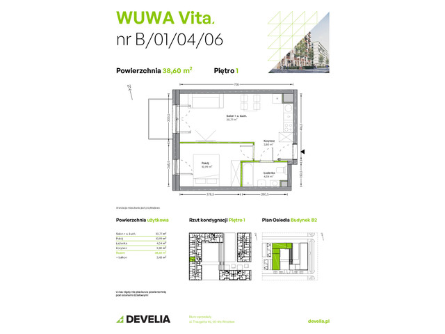 Mieszkanie w inwestycji WUWA Vita, symbol B.01.04.06 » nportal.pl