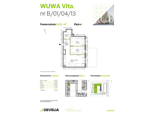 Mieszkanie w inwestycji WUWA Vita, symbol B.01.04.13 » nportal.pl