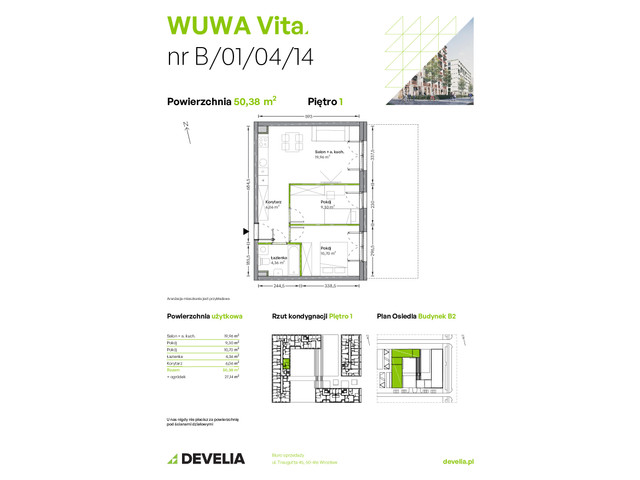 Mieszkanie w inwestycji WUWA Vita, symbol B.01.04.14 » nportal.pl