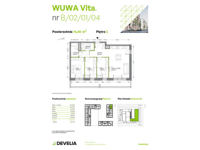 Mieszkanie w inwestycji WUWA Vita, symbol B.02.01.04 » nportal.pl