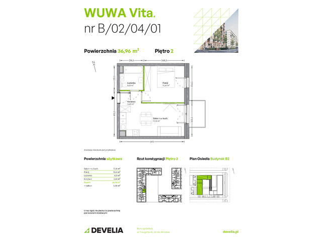 Mieszkanie w inwestycji WUWA Vita, symbol B.02.04.01 » nportal.pl
