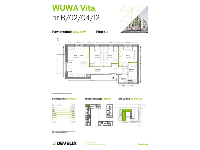 Mieszkanie w inwestycji WUWA Vita, symbol B.02.04.12 » nportal.pl