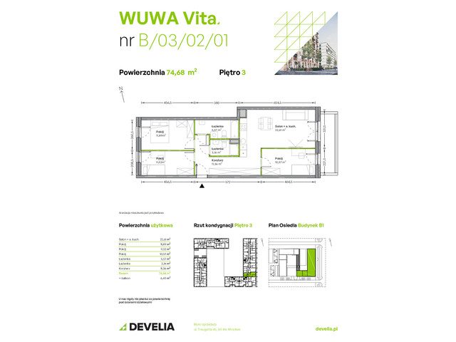 Mieszkanie w inwestycji WUWA Vita, symbol B.03.02.01 » nportal.pl
