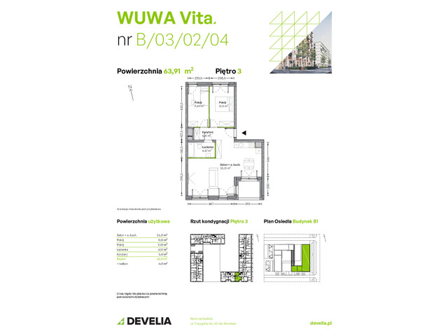Mieszkanie w inwestycji WUWA Vita, symbol B.03.02.04 » nportal.pl