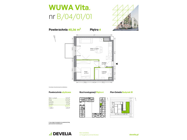 Mieszkanie w inwestycji WUWA Vita, symbol B.04.01.01 » nportal.pl