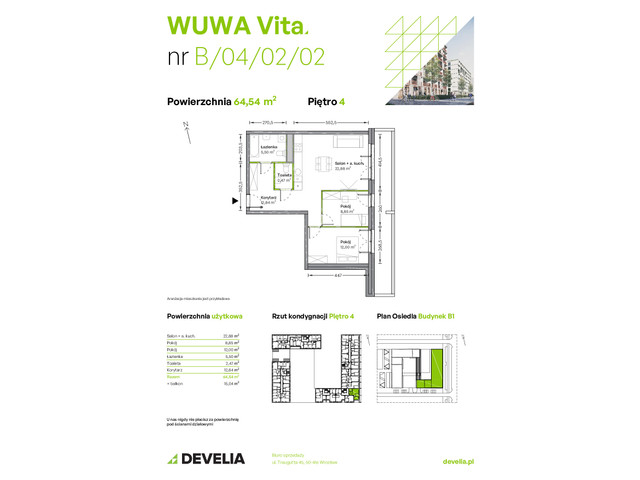 Mieszkanie w inwestycji WUWA Vita, symbol B.04.02.02 » nportal.pl