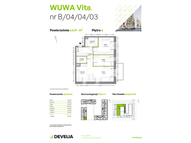 Mieszkanie w inwestycji WUWA Vita, symbol B.04.04.03 » nportal.pl