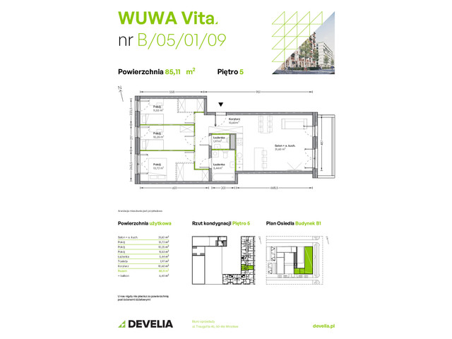 Mieszkanie w inwestycji WUWA Vita, symbol B.05.01.09 » nportal.pl