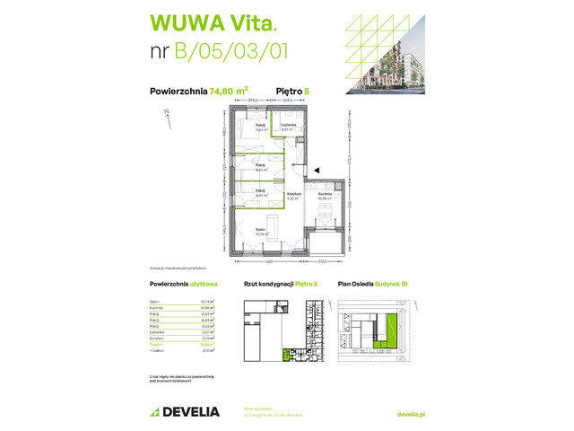 Mieszkanie w inwestycji WUWA Vita, symbol B.05.03.01 » nportal.pl