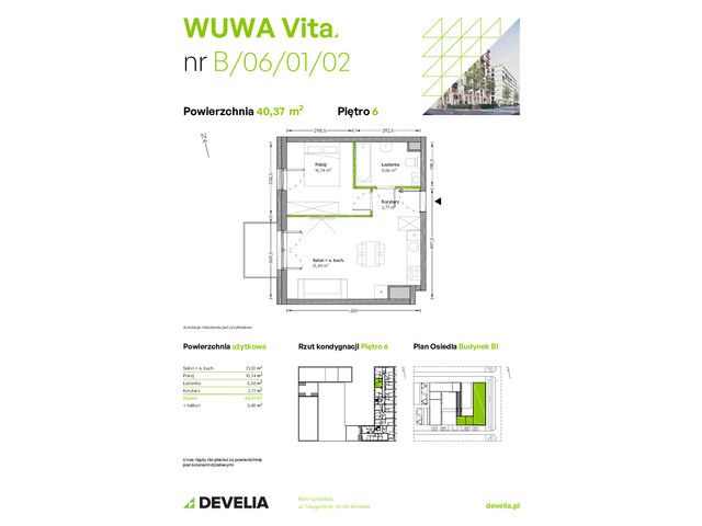 Mieszkanie w inwestycji WUWA Vita, symbol B.06.01.02 » nportal.pl