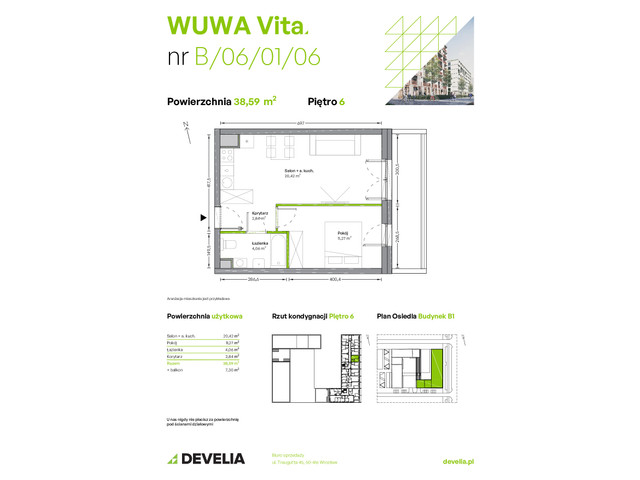 Mieszkanie w inwestycji WUWA Vita, symbol B.06.01.06 » nportal.pl