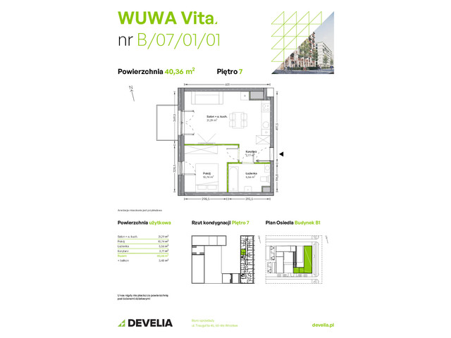 Mieszkanie w inwestycji WUWA Vita, symbol B.07.01.01 » nportal.pl