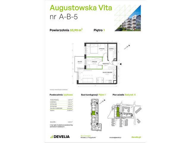 Mieszkanie w inwestycji Augustowska Vita, symbol A/B/5 » nportal.pl