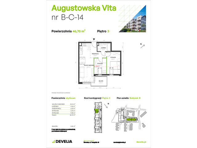Mieszkanie w inwestycji Augustowska Vita, symbol B/C/14 » nportal.pl