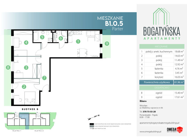 Mieszkanie w inwestycji Bogatyńska Apartamenty, symbol B1_0_5 » nportal.pl