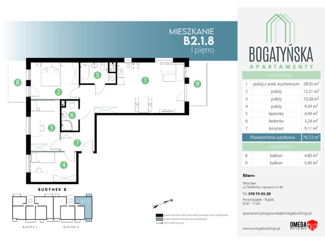 Mieszkanie w inwestycji Bogatyńska Apartamenty, symbol B2_1_8 » nportal.pl