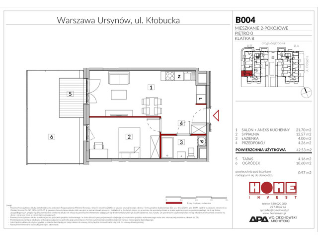 Mieszkanie w inwestycji Enklawa Ursynów, symbol B004 » nportal.pl