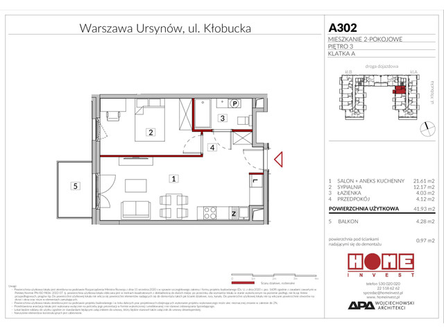 Mieszkanie w inwestycji Enklawa Ursynów, symbol A302 » nportal.pl