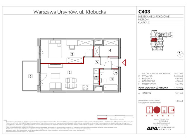 Mieszkanie w inwestycji Enklawa Ursynów, symbol C403 » nportal.pl