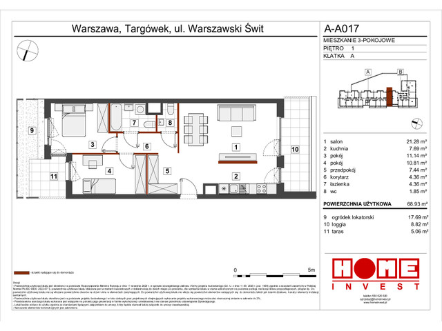 Mieszkanie w inwestycji Warszawski Świt VII, symbol A-A017 » nportal.pl