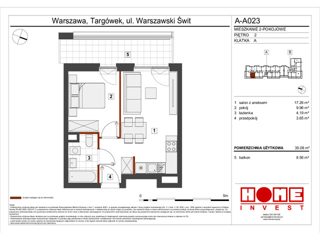 Mieszkanie w inwestycji Warszawski Świt VII, symbol A-A023 » nportal.pl