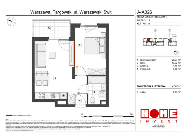 Mieszkanie w inwestycji Warszawski Świt VII, symbol A-A026 » nportal.pl