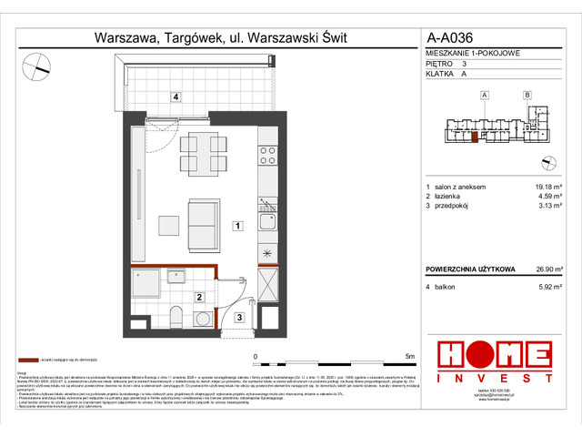 Mieszkanie w inwestycji Warszawski Świt VII, symbol A-A036 » nportal.pl