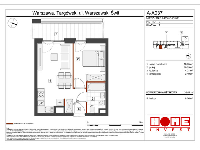 Mieszkanie w inwestycji Warszawski Świt VII, symbol A-A037 » nportal.pl