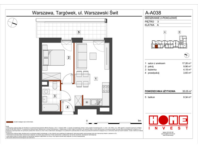 Mieszkanie w inwestycji Warszawski Świt VII, symbol A-A038 » nportal.pl