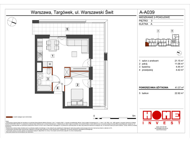 Mieszkanie w inwestycji Warszawski Świt VII, symbol A-A039 » nportal.pl