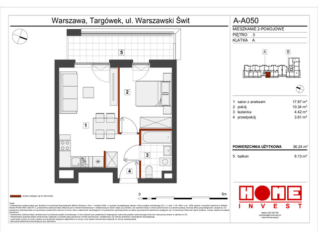 Mieszkanie w inwestycji Warszawski Świt VII, symbol A-A050 » nportal.pl