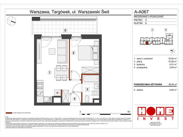 Mieszkanie w inwestycji Warszawski Świt VII, symbol A-A067 » nportal.pl