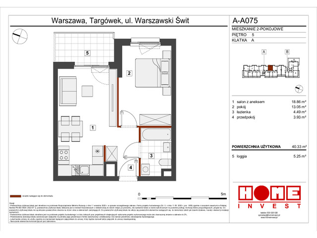 Mieszkanie w inwestycji Warszawski Świt VII, symbol A-A075 » nportal.pl