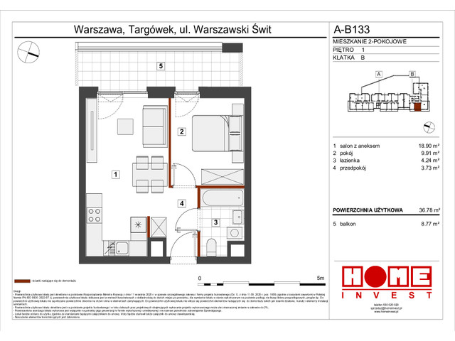 Mieszkanie w inwestycji Warszawski Świt VII, symbol A-B133 » nportal.pl