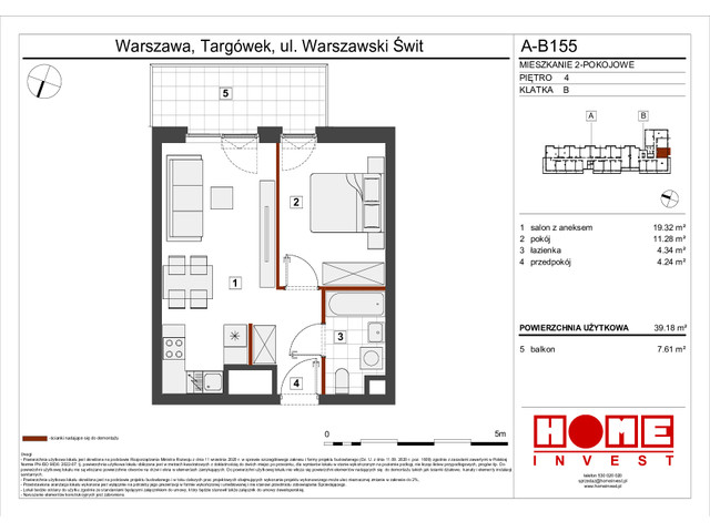 Mieszkanie w inwestycji Warszawski Świt VII, symbol A-B155 » nportal.pl