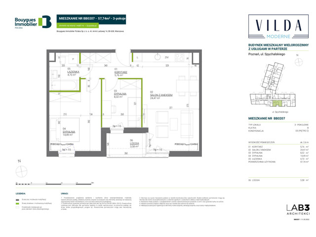 Mieszkanie w inwestycji Vilda Moderne, symbol BB0207 » nportal.pl